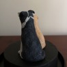 Sculpture de 2 chiens en papier mâché. Sculpture chien border collie.