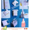 Pas à pas en image du montage des paniers  de Pâques "Mignons lapins" de la petite taille.