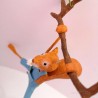 Mobile écureuil en papier mâché "Hector"