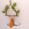 Mobile écureuil en papier mâché "Hector"