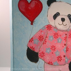 Children's painting "Mam'zelle Panda"