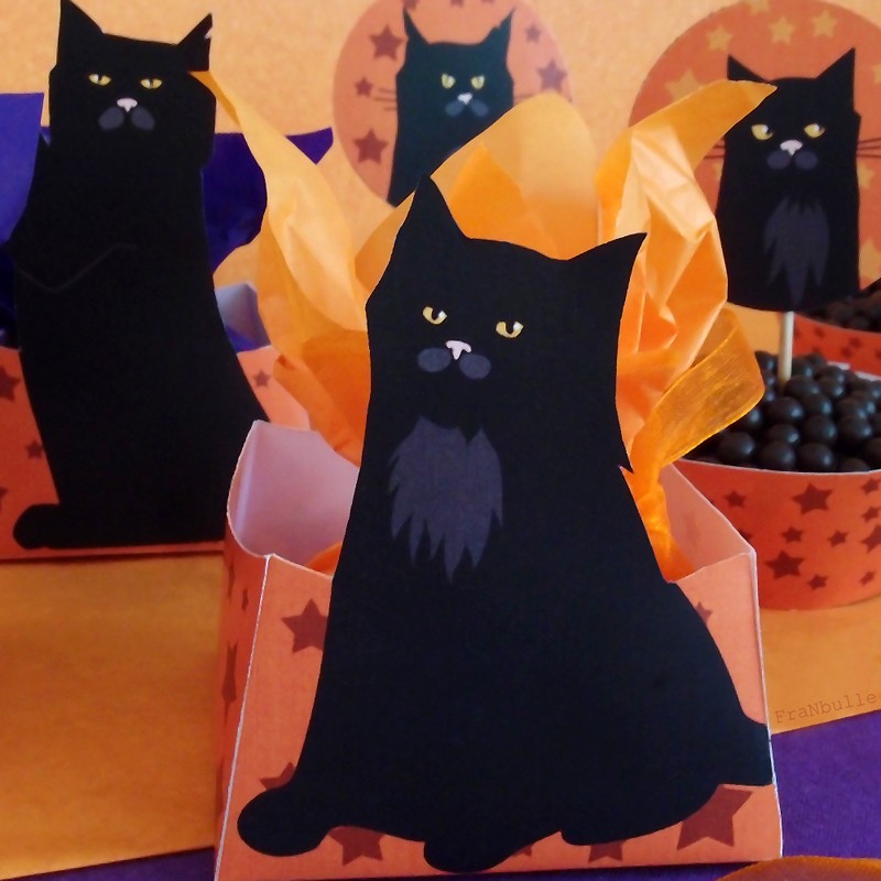 Halloween "Black Cats" Printable Kit