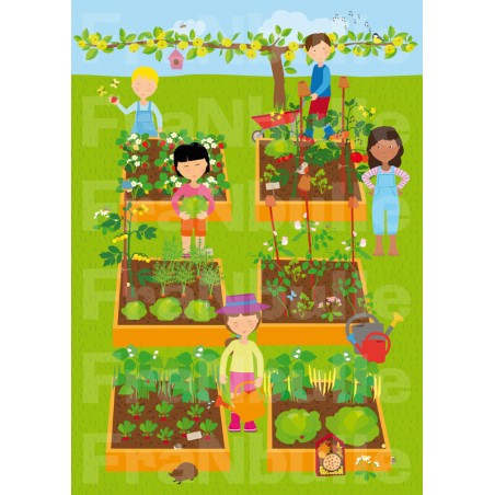 Illustration "school gardening"