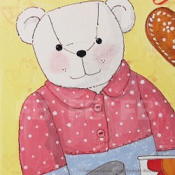 Tableau ours pour enfant "Bredele"
