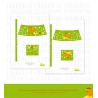 Printable DIY Easter small baskets with hen and chicks motif