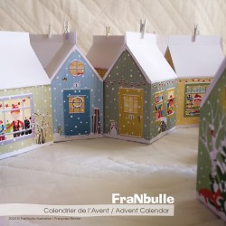 Printable Advent Calendar "The village of Santa Claus"