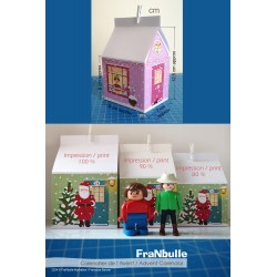 Printable Advent Calendar "The village of Santa Claus"