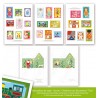 Printable kit DIY pour fabriquer décoration de sapin et Boite forme maison   "la Maison du Père Noël"