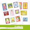 Printable kit DIY pour fabriquer décoration de sapin et Boite forme maison   "la Maison du Père Noël"