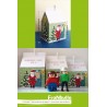 Printable kit DIY pour fabriquer décoration de sapin et Boite forme maison   "la Maison du Père Noël"