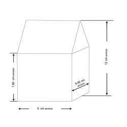 Advent calendar village to colour in. Large boxes.